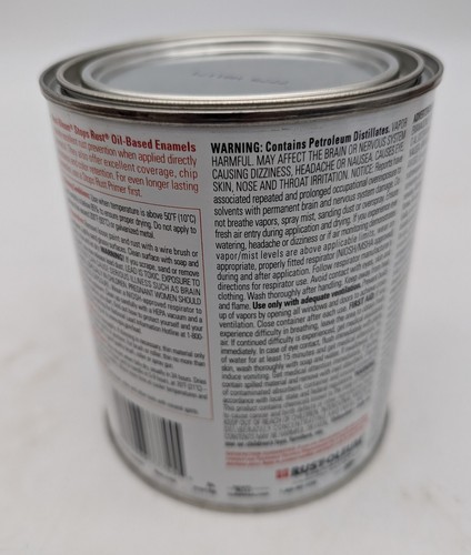 New Rust-Oleum Protective Enamel Paint 32-Ounce Gloss Leather Brown 1 QT - Picture 3 of 3