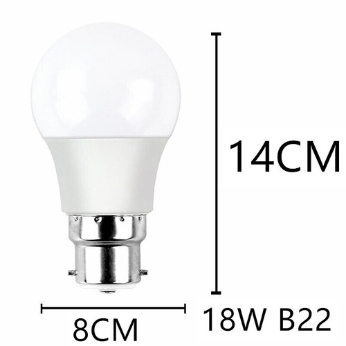 10X LED Bulb 5-18W E27/B22 Globe Light Cool/Warm White Bayonet/Screw Bright Bulb - Picture 22 of 22
