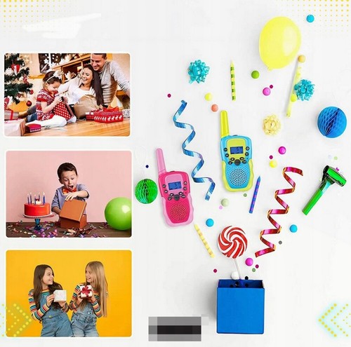 2x Walkie for Kids Rechargeable Talkies Outdoor 3km Range Talkie DE~ - Picture 11 of 20