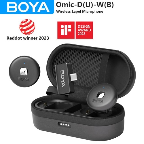 BOYA Omic-D Omic-U Wireless Lavalier Microphone System TX+TX+RX for Smartphone  - Picture 2 of 22