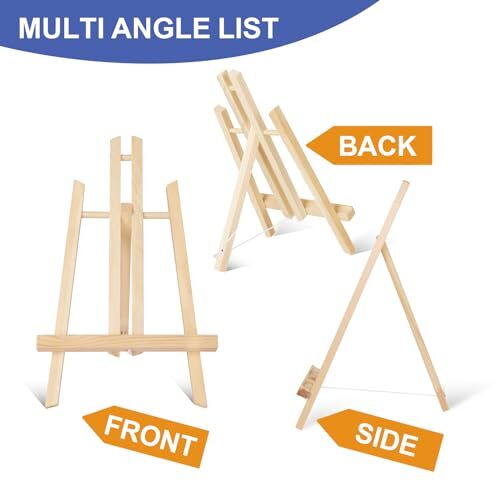 2er Pack 11,8" Holz Staffeleien, Tischstaffelei zum Malen, Malen Party, - Bild 7 von 7
