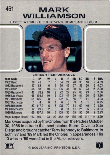 1990 LEAF Base #269 - #527 ⚾YOU PICK YOUR FAVS 🧢 MLB BASEBALL CARDS STARS HOF - Picture 388 of 514