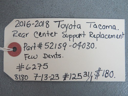 2016 2017 2018 TOYOTA TACOMA REAR CENTER SUPPORT REPLACEMENT - Bild 8 von 8