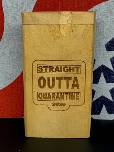 4" DUGOUT BOX 2020 OUTTA QUARANTINE ONE POCKET HITTER FLOWER OG USA TOBACCO BOWL - Picture 10 of 12