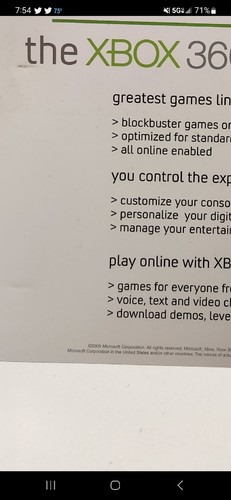 Xbox 360 guía de referencia para minoristas carpeta de promoción de proveedores Microsoft 2005 - Imagen 6 de 6