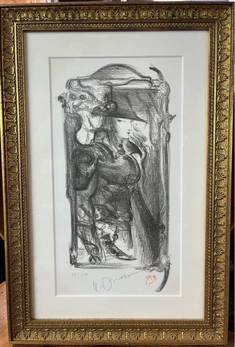 Litografía enmarcada Yoshitaka Amano SERIE BRUMOSA Cazador de vampiros D - Imagen 1 de 4