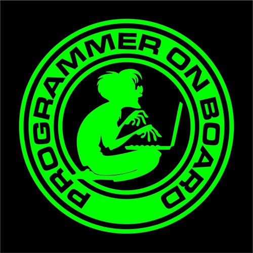 Programmer On Board Decal Coder Lifestyle Geek Code Stickers Vinyl Decal - Picture 8 of 15