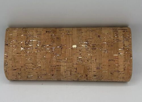D’Margeaux 10.5” Cork Clutch & 9” Bag w/Detachable Metal Chain Gold Accents New - Picture 11 of 15