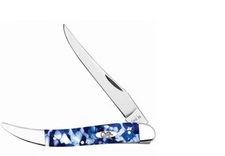 CASE XX KNIVES  BLUE CRACKLE KIRINITE MEDIUM TOOTHPICK POCKET KNIFE #50724 USA