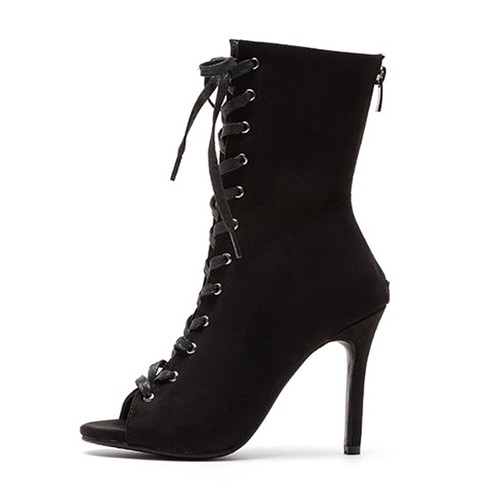Mujeres Zapatos de Baile Latino de Salón 11CM Tacones Altos Tango Salsa Jazz Botas EU33-46 - Imagen 13 de 16