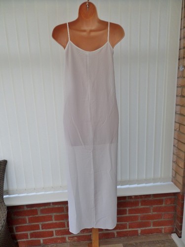 N6 VTG ST MICHAEL M&S WHITE 70'S NIGHTDRESS & NEGLIGEE WRAP SET 12/14 M NWOT - Picture 9 of 14