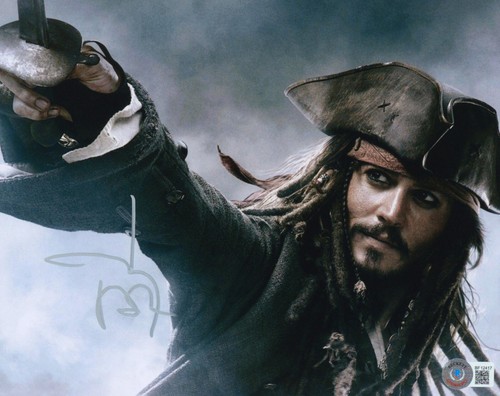 Johnny Depp Signed BAS COA Autographed 8X10 Pirates of the Caribbean Photo Auto - Picture 1 of 3