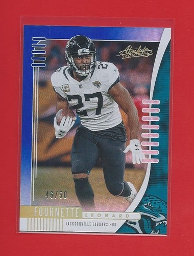Leonard Fournette 2019 Panini Absolute Blue 46/50 , #37 , Jacksonville Jaguars - Picture 1 of 2