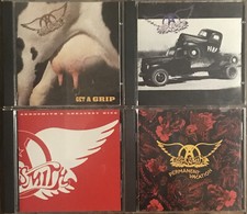 4 Aerosmith cd bundle -  Permanent Vacation Get a Grip Pump Greatest hits 