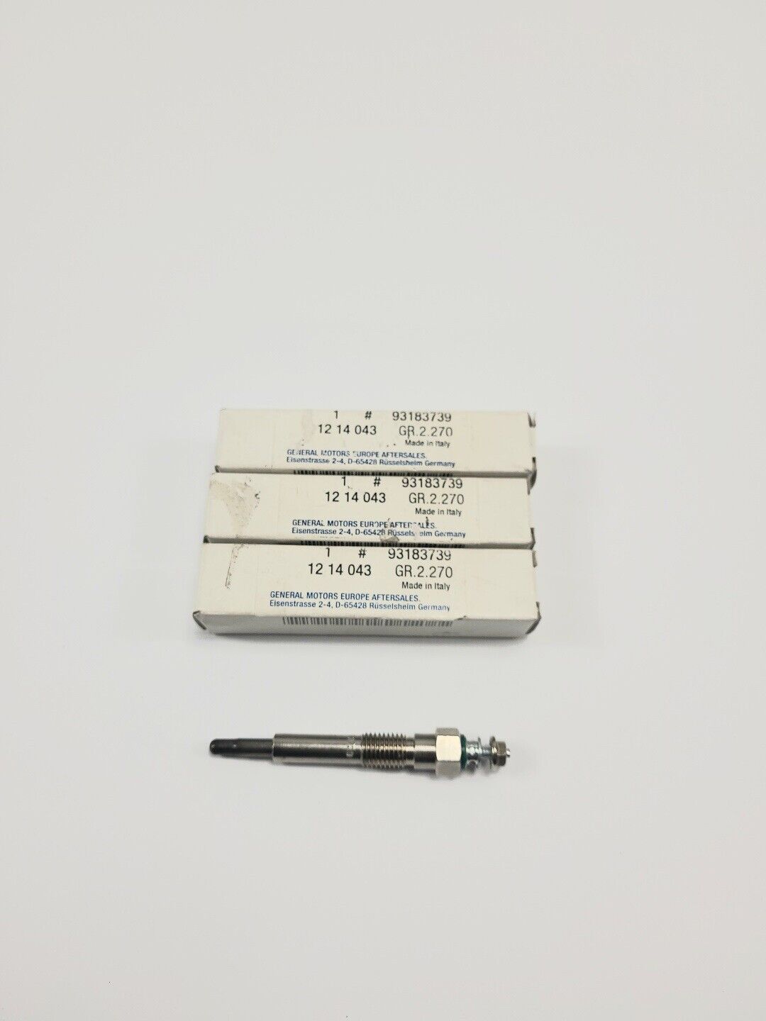 Original GM 93183739 Glow Plug 3 pcs 1214043 Isuzu Opel Astra Corsa Kadett E