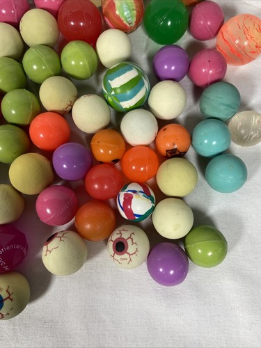 Konvolut 66 gemischte Vintage Super Bälle Hüpfgummi - Bild 6 von 6