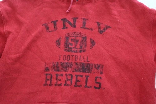 J America Retro UNLV Rebels Football Hoody SWEATER Medium M  - Picture 2 of 4