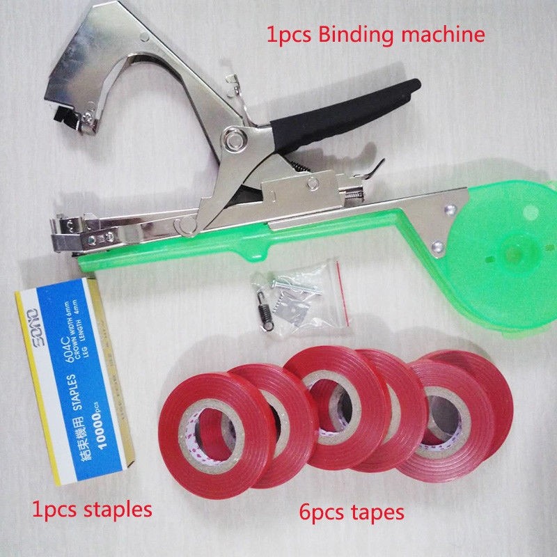 Nuevo de alta calidad de mano de sucursal planta Atar Grapas + Tapener + tapesbinding Máquina Nuevo de alta calidad de mano de sucursal planta Atar Grapas + Tapener + tapesbinding Máquina