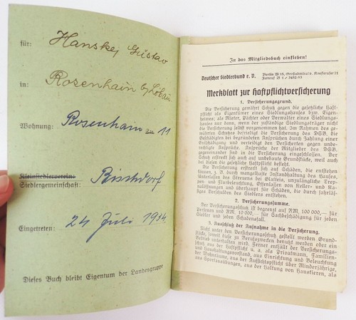 Libro membri piccoli coloni sassoni francobolli donazione - Foto 2 di 3