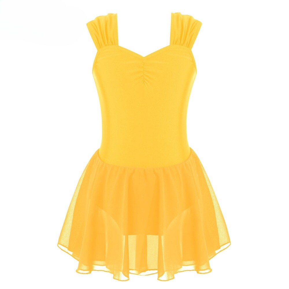 Ballet Dance Dress Kids Girls Sleeveless Gymnastic Leotard