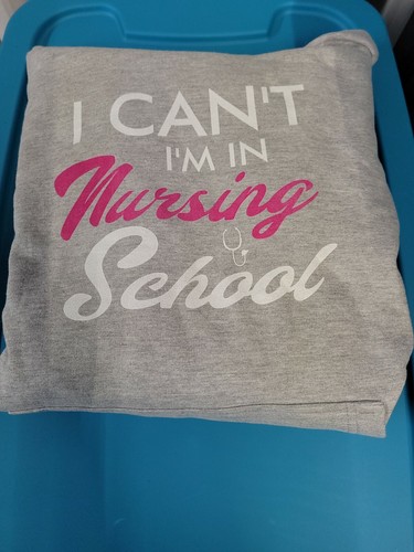 "Felpa con cappuccio "I can't I'm in nursing school" infermiera HERO nuova taglia media" - Foto 5 di 5