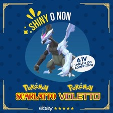 Kyurem Nero Shiny fuso con Zekrom 6 IV Competitivo Pokémon Scarlatto Violetto