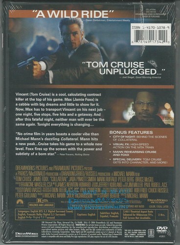 Collateral (DVD, 2004, 2-Disc Set) Tom Cruise and Jamie Fox New SEALED - Picture 2 of 2