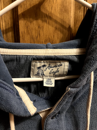 American Eagle 2 Piece Summer/Beach Hoodie and Lightweight Flannel Mens Shirts  - Bild 5 von 8