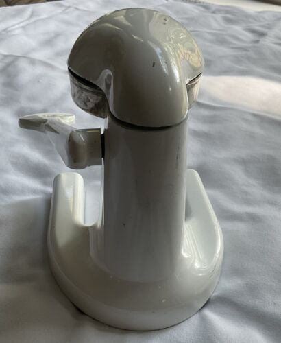 Vtg. Lemon/Citrus Juicer White Enamel Chrome 7 1/2” Tall Preowned - Picture 4 of 6