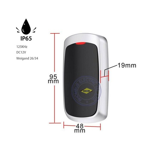 Metal Shell Waterproof 125Khz Wiegand26 EM Prox RFID Access Control Card Reader - Picture 2 of 9