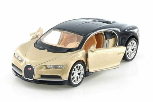 Bugatti Chiron, Welly, auto giocattolo pressofusa, scala 4,5", 1:34, rosso/argento/oro/blu - Foto 25 di 30