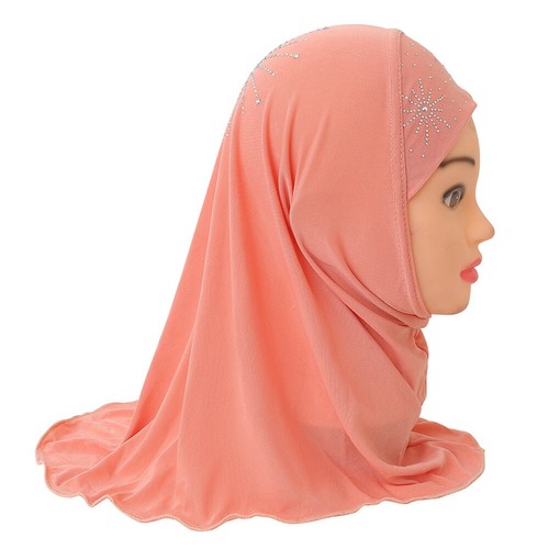 Islamic Child Kids Girls Amira Turban Hat Hijab Head Wrap Underscarf Shawls 2-6Y - Picture 12 of 45