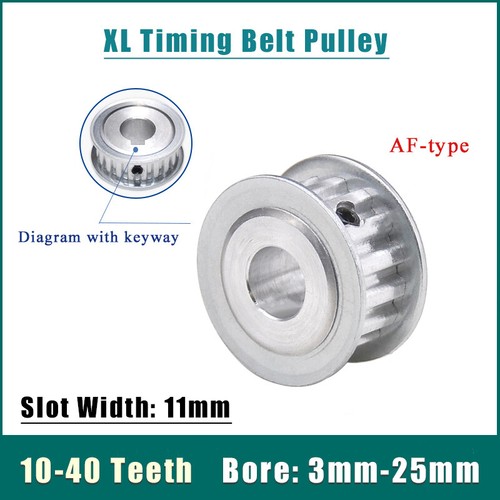 XL 10-40 Teeth Timing Belt Pulley AF Type Synchronous Wheel Bore 3mm-25mm - Picture 1 of 9