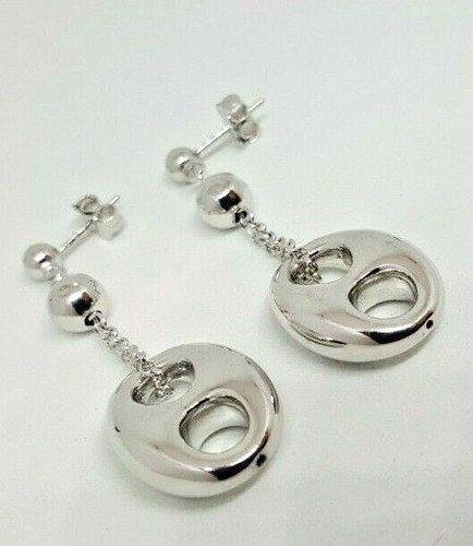 Pendientes de cadena de gota de grano de café de plata esterlina 4,5 g *NUEVOS* 925 Navidad mejor amigo regalo mamá - Imagen 6 de 12