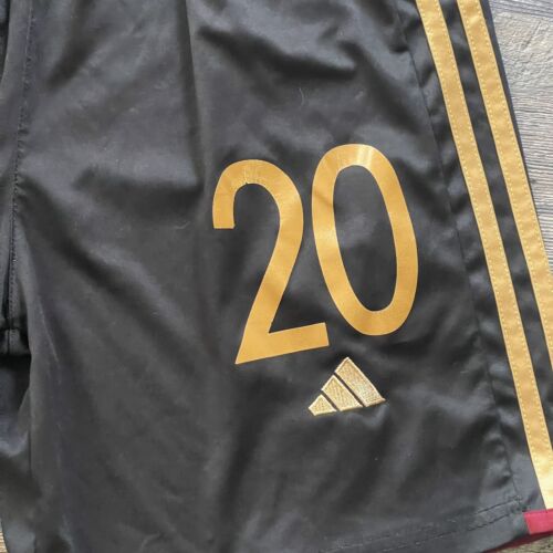 Adidas Germany World Cup 2022 Authentic Soccer Shorts Black Men M Team Issued 20 - Picture 3 of 8