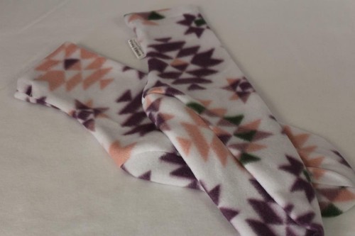 Women's  Polar Fleece Socks Slippers Choose Size Purple Aztec - Picture 3 of 3