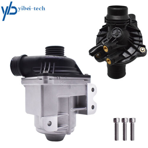 Electric Engine Water Pump W/ Thermostat For BMW 135i 335i 535i X3 - X6 N54 N55 - Foto 3 di 9
