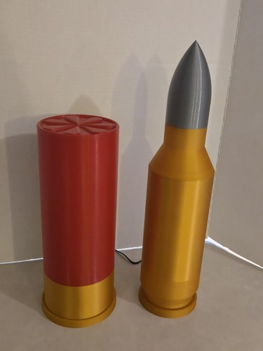 12.5" Shotgun Shell Lamp Led Light With Remote - Picture 2 of 5