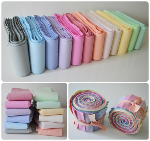 Big Pastel 100% Cotton Fabric Bundle size Fat Quarter Layer Cake Charm Pack - Picture 12 of 12