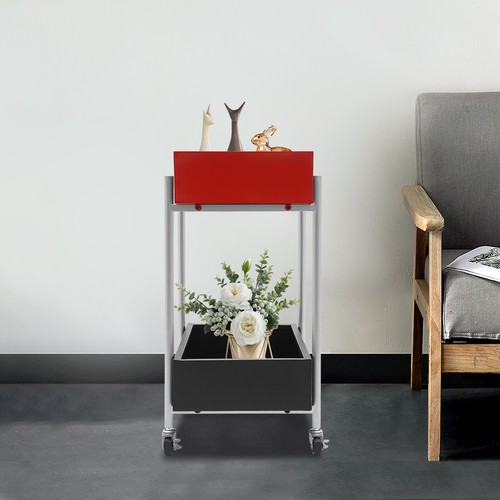 Carro de almacenamiento de 3 niveles cocina baño estante rodante móvil carro de servicio - Imagen 3 de 9