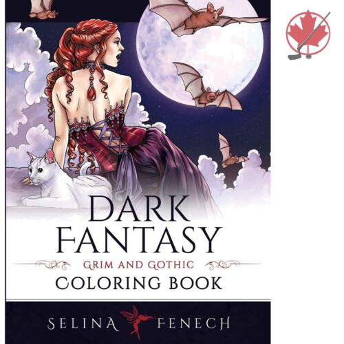 Dark Fantasy Coloring Book - Grim & Gothic Theme - 111 Pages - Paperback. - Picture 1 of 1