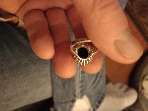 Avon 925 Sterling Silver, Diamonds And Blue Sapphire Excellent Condition!!!!! - Picture 6 of 7