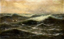 Thomas Rose Miles (UK,1844-1916) oil painting antique 134510