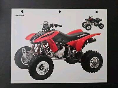 2007 Honda TRX400EX ATV Motorcycle 1-page Brochure Spec Sheet OEM
