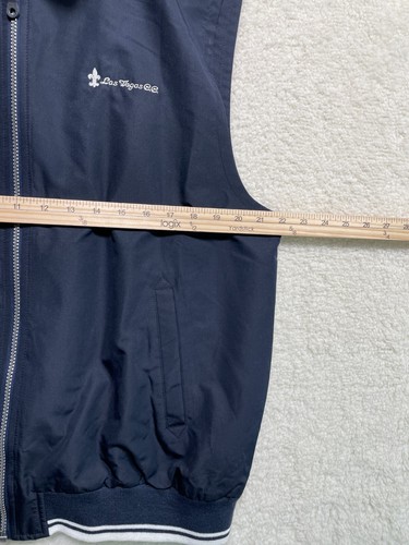 Cutter & Buck Golf Vest Women's L Navy 100% Polyester Full Zip Las Vegas - Picture 12 of 13