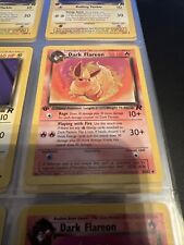 Pokemon TCG Team Rocket 1st Edition Dark Flareon 35/82