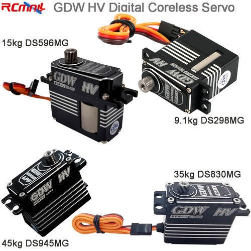 GDW HV Digital Servo Coreless Motor 9,1kg 15kg 35kg 45kg DS945MG für RC Flugzeug - Bild 1 von 9