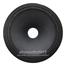 2pcs 10" Speaker Cone Paper Basin Bass Drum Paper 2-Ring Cloth Edge 49.5mm Core