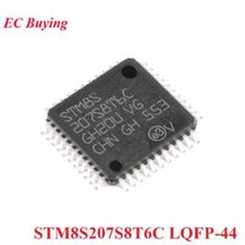 STM8S207S8T6C STM8 MCU LQFP-44 24MHz 64KB Flash 8bit New