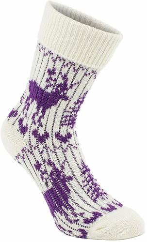 BRUBAKER Norwegian Knit Socks with Hot Water Bottle - Gift Ready - Picture 8 of 11